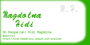 magdolna hidi business card